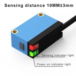 1PSC Color Mark Label Contrast Sensor 12-24V DC NPN 10mm Sensing Distance
