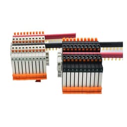 10PCS DIN Rail Relay Module HF 41F with LED 6A Slim 5V 12V 24V High Frequency 41F-5-ZS 41F-12-ZS 41F-24-ZS(24V Black)