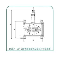Liquid Flow Meter Pipe Sensor Section Type Stainless Steel(DN20 thread)