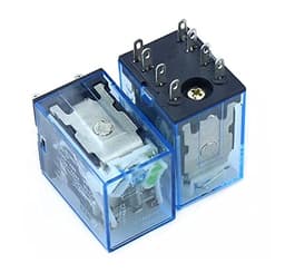 GUMMMY 1pcs MY2P HH52P MY2NJ 12V 24V DC/110V 220V AC Coil General Purpose DPDT Micro Mini Relay with Socket (Size : DC 24V)