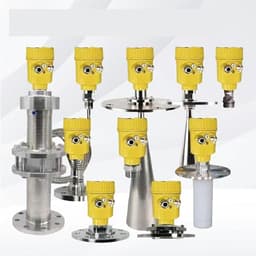 Level Transmitter Non-Contact Liquid Solid Powder Silo Level Sensor DN80 DN100 High-Frequency Radar Level Meter(DN80 0-10m)