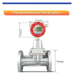 1pcs Flow Meter Air Flow Sensor Precession Vortex Flowmeter