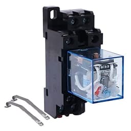 GUMMMY 12V Coil 8Pin DPDT 2 NO 2 NC Electromagnetic Power Relay 10A with Exquisite and Upscale Socket (Size : AC 12V)