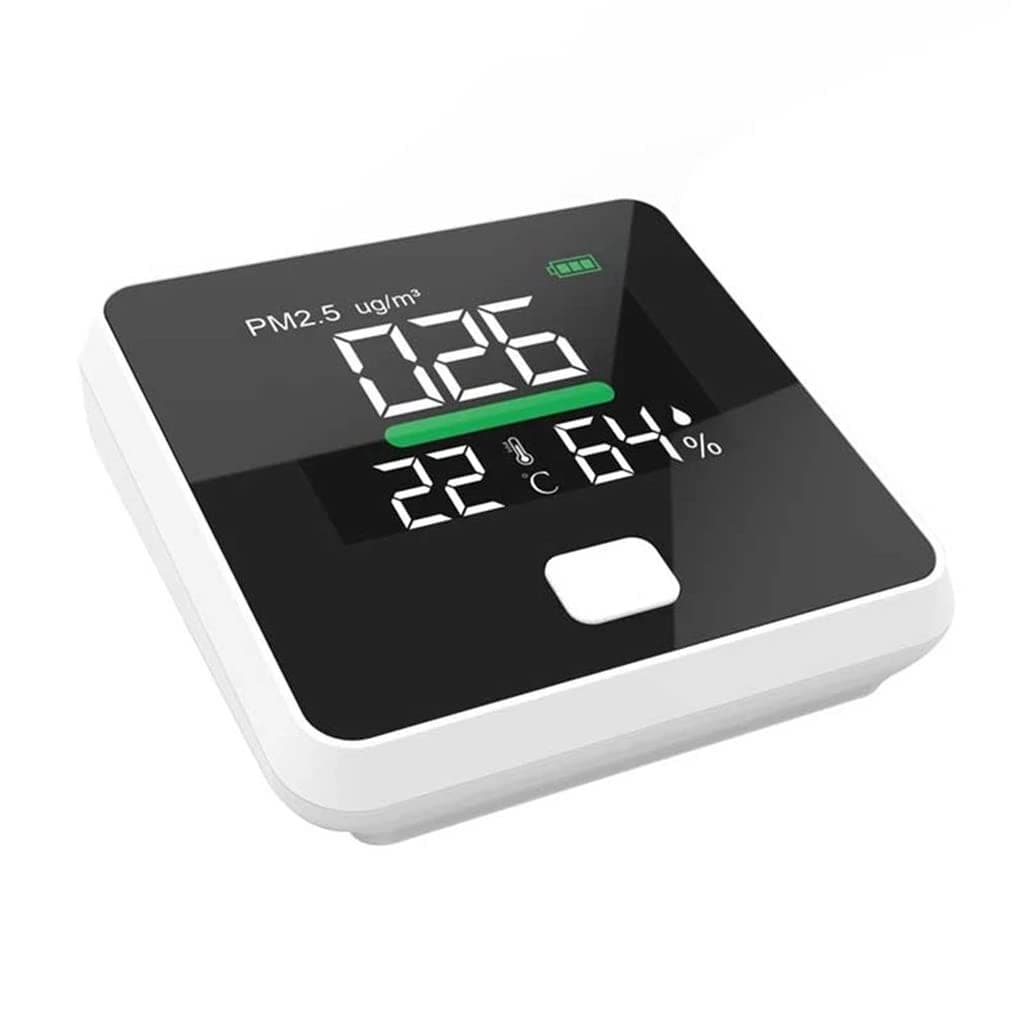 PM2.5 Detector Air Quality Temperature Humidity Meter Gas Monitor LCD Screen Dust Thermometer Multi-Function Tool