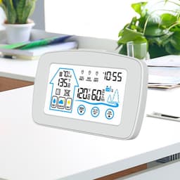 Large Screen Display Indoor And Outdoor Temperature And Humidity Meter