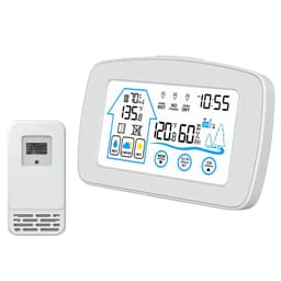 Large Screen Display Indoor And Outdoor Temperature And Humidity Meter