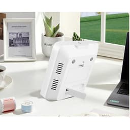 ABS Large-Screen Temperature Humidity Meter with Clock Household Electronics