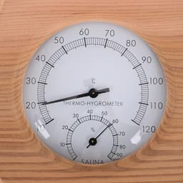Wooden Sauna Thermometer Indoor Humidity Meter Hygrometer Wall Mounted