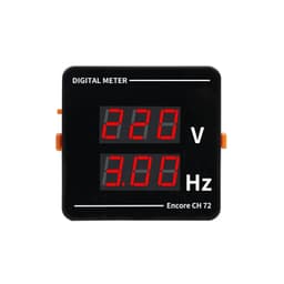 Square 72 * 72mm AC 50-500V 10-99.9Hz Digital Display LED Energy Voltage Frequency Panel Meter Voltmeter 1Pcs