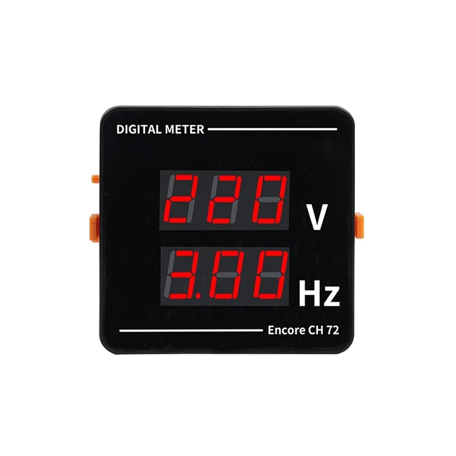 Square 72 * 72mm AC 50-500V 10-99.9Hz Digital Display LED Energy Voltage Frequency Panel Meter Voltmeter 1Pcs