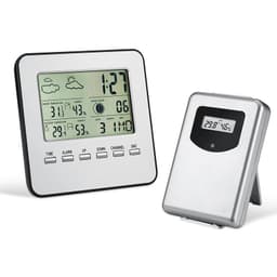 ABS Square Indoor Outdoor Temperature Humidity Meter Electronic Thermometer