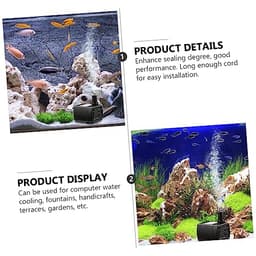 12V DC Brushless Water Pump, Submersible Fountain Pond Circulator