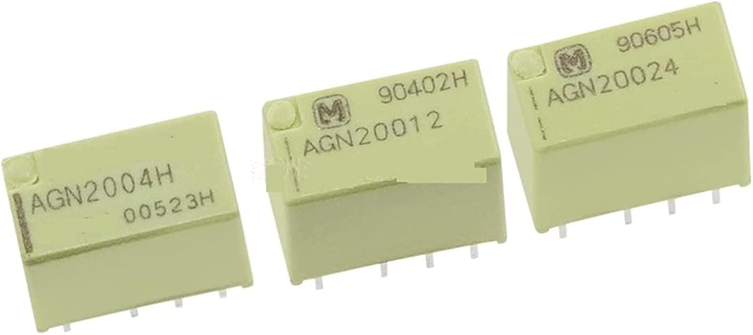 Relay 10PCS Signal AGN2004H AGN20012 AGN20024 1A 8PIN DC4.5V Two Open and Closed(AGN20012)