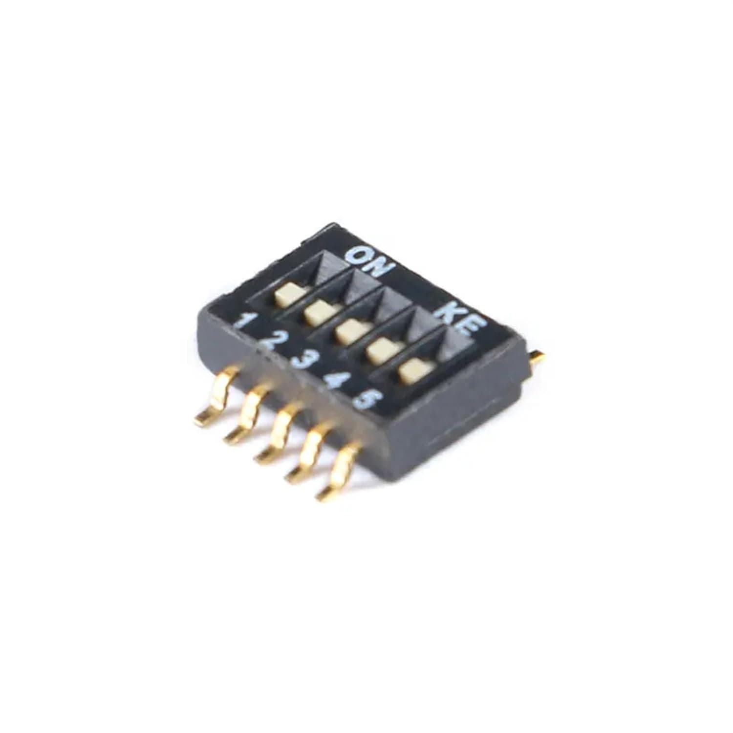 5Pcs Toggle Switch SMD SMT Slide Type 1P 2P 3P 4P 5P 6P 8P 1.27mm Position Way DIP Black Pitch Snap(4 Positions)