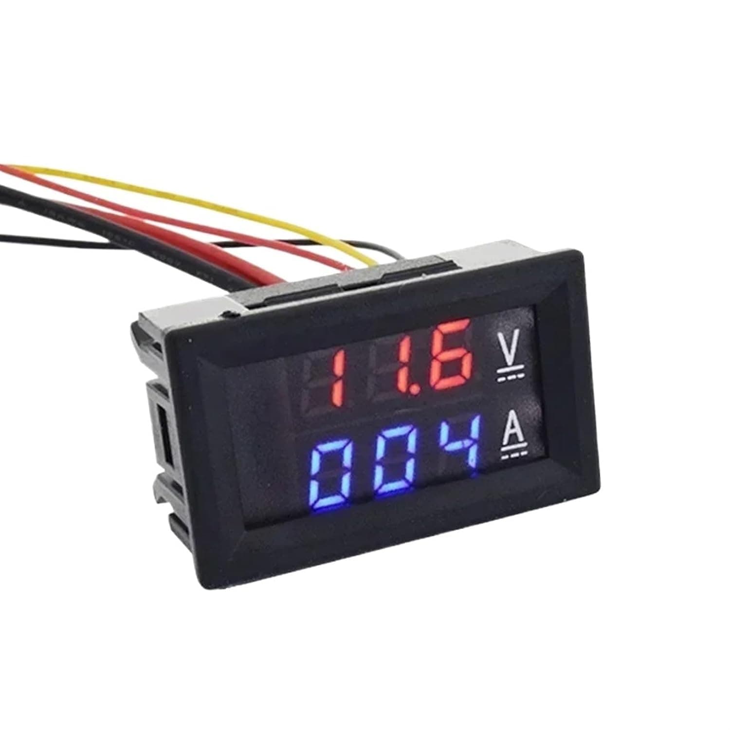 0.56'' Digital Voltmeter Ammeter DC 0-100V AC60-500V 1A 10A 50A 100A Red Blue LED Display Voltage Current Meters(Current Transformer,0-10A)