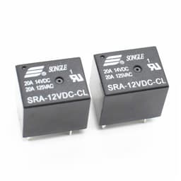 1pcs 5Pins Relay 12V for DC Coil Power Relays PCB 20A SRA-12VDC-CL