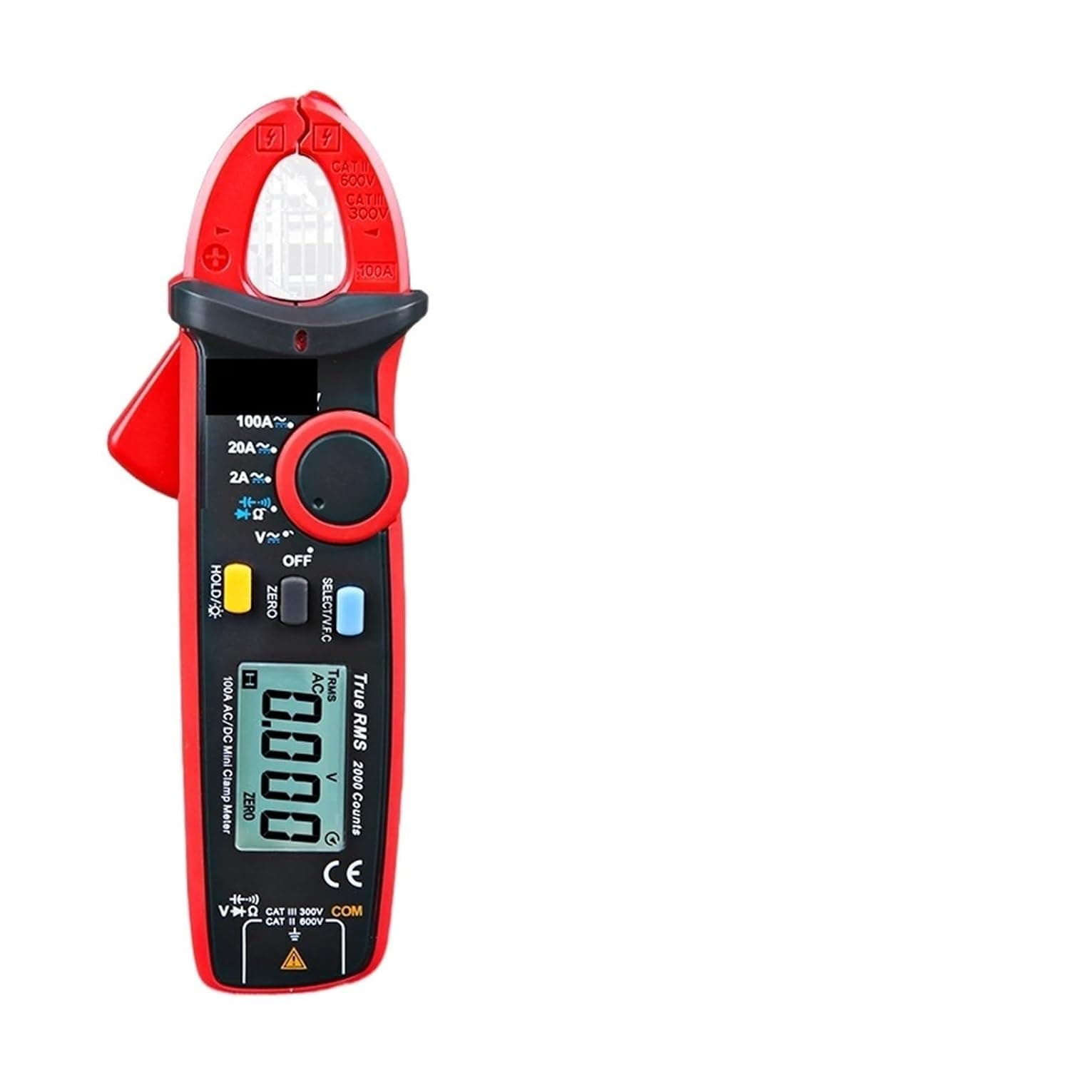 Resistance Tester Mini Digital AC DC Current Clamp Meter Voltage Voltmeter 100A Ammeter Pliers Electrical Frequency