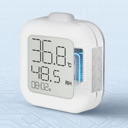 ABS with Backlight Multi-Purpose Temperature Humidity Meter Home Office