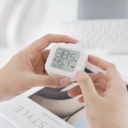 ABS with Backlight Multi-Purpose Temperature Humidity Meter Home Office