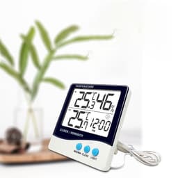 ABS Household Luminous Indoor Electronic Temperature Humidity Meter Backlight
