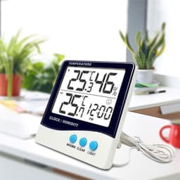 ABS Household Luminous Indoor Electronic Temperature Humidity Meter Backlight