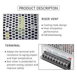 S-240-24 AC to DC 24V 240W 10A Switching Power Supply Converter 110V 220V Inverter LED Strip Lighting Device Driver Adapter Transformer 1Pcs