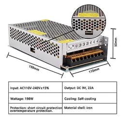 3V 9V 15V 18V Transformers Power Supply AC DC Current 220V to 110V Converter 3 9 15 18 V 2A 3A 5A 10A 15A 20A 30A