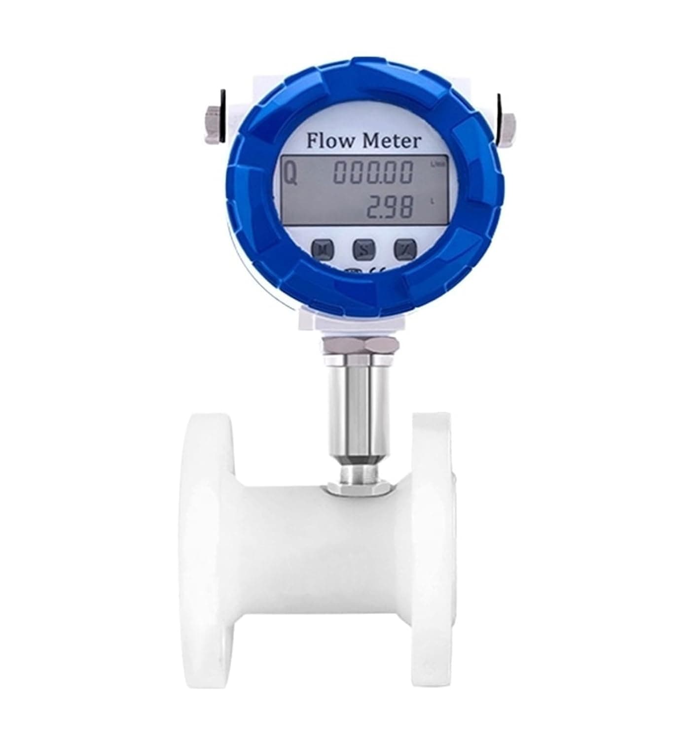 Liquid Flow Meter Sensor 4-20mA Signal DIN Flange
