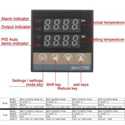 REX-C100/C400/C700/C900 Digital PID Temperature Controller Thermostat