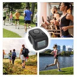 Rechargeable Digital Finger Counter Ring with Luminous Display