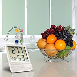 High-Accuracy LCD Digital Thermometer Hygrometer Electronic Temperature Humidity Meter Clock Weather Station Indoor