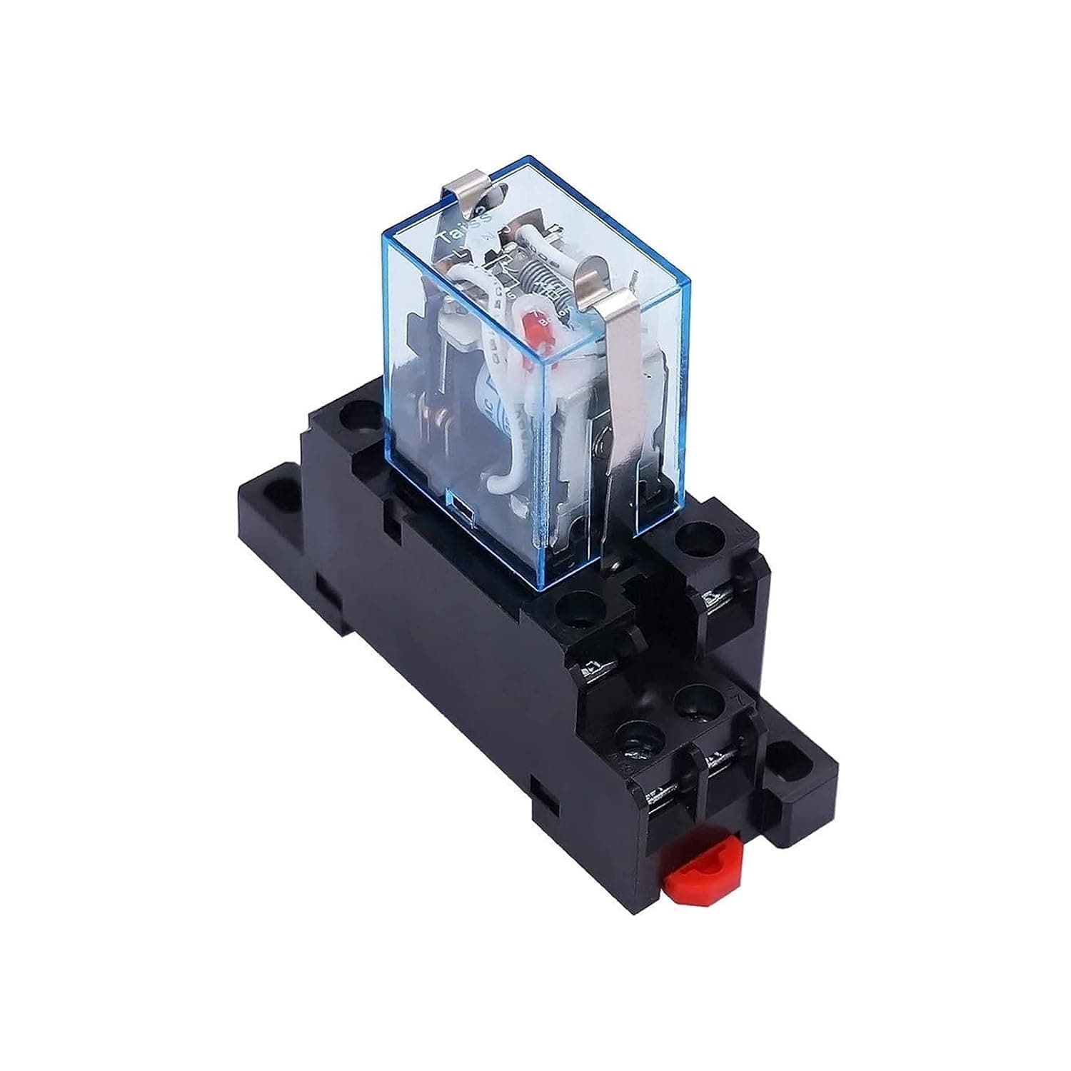 GUMMMY 12V Coil 8Pin DPDT 2 NO 2 NC Electromagnetic Power Relay 10A with Exquisite and Upscale Socket (Size : AC 12V)