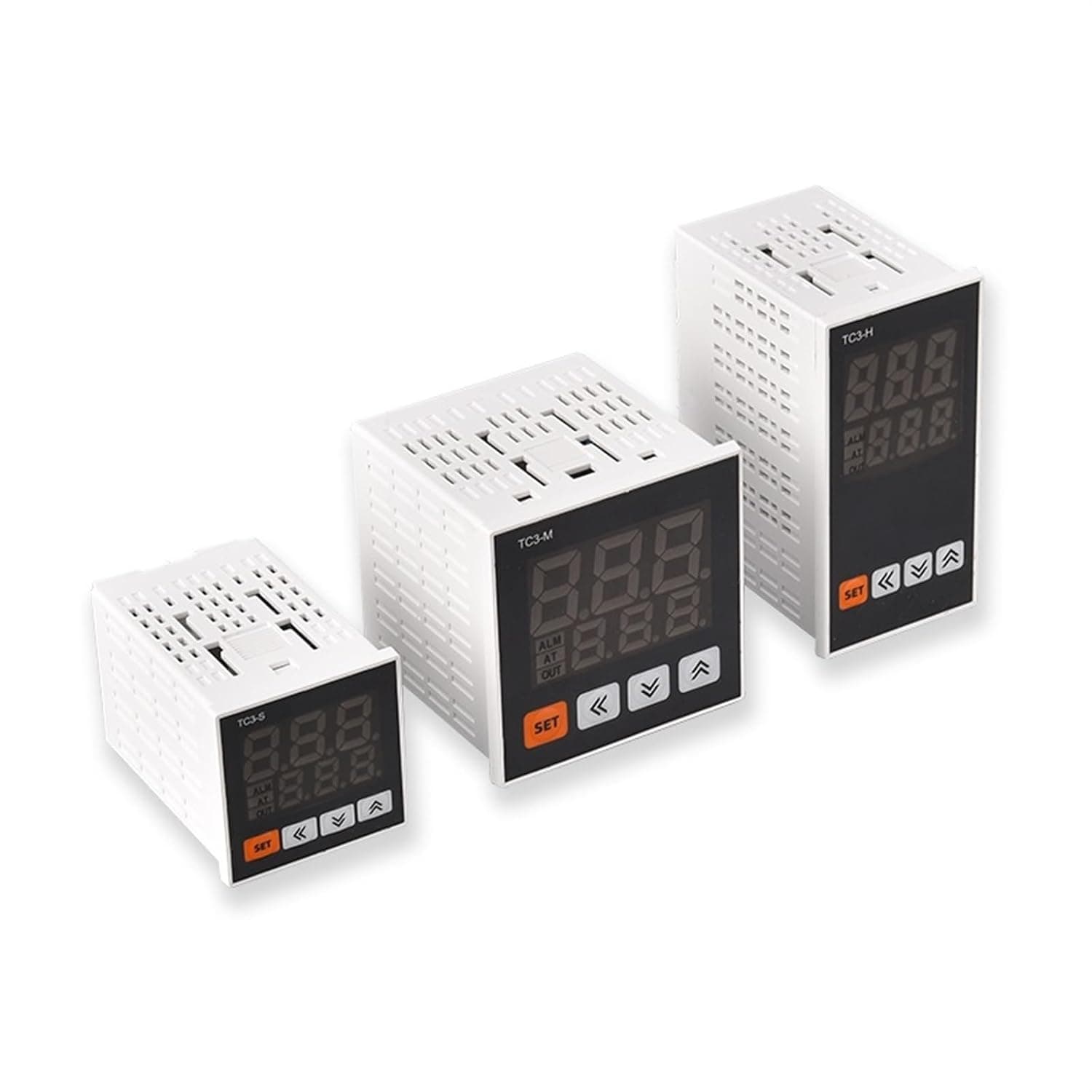 1PCS TC3 Series Intelligent Digital Display Temperature Controller AC85-265V Universal Input Double Output PID Control Thermostat(TC3-S)