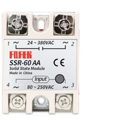 10A 25A 40A 60A AC-AC Single Phase Solid State Relay AC SSR SSR-10AA SSR-25AA SSR-40AA SSR-60AA 80-250VAC 220V to 24-380V(SSR-60AA)