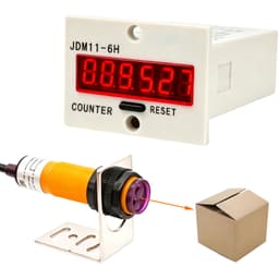 BAUSATZ 6-Digit Digital LED Counter 0-999999 Photoelectric Totalizer