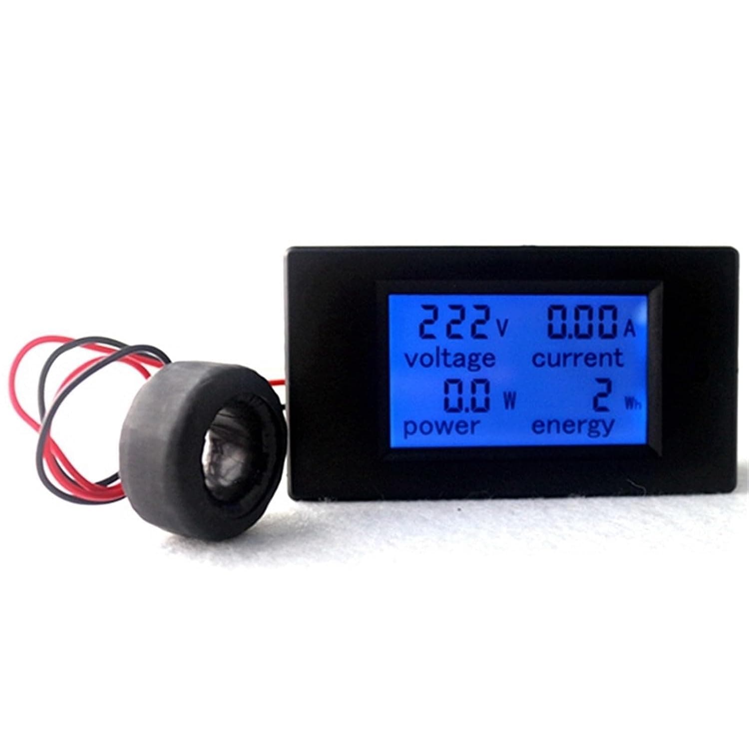1pc AC Multifunction Voltmeter Meter Energy Power Monitor AC 80-260/100A Volt Amp Power Tester Voltmeter Ammeter Current(100A with Round Coil)