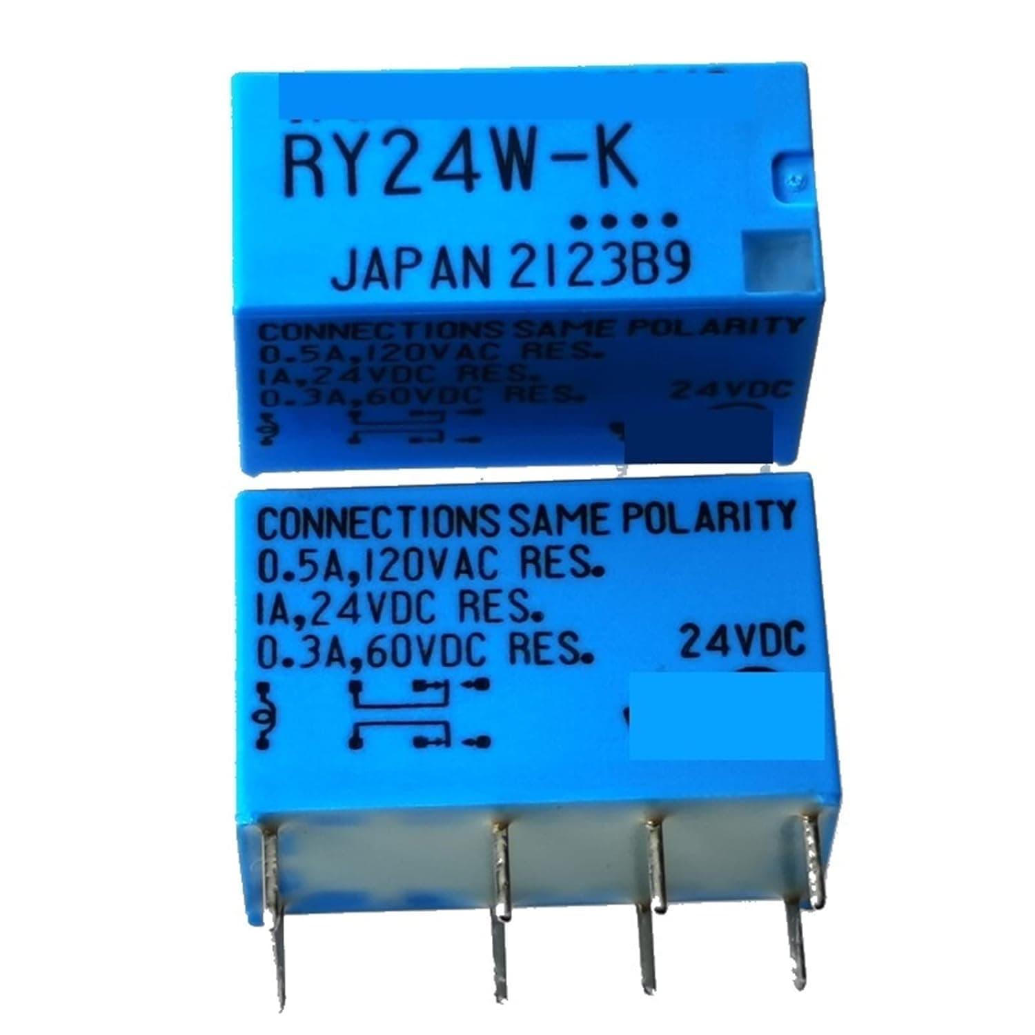 10Pcs RY5W-K RY-5W-K 5VDC RY12W-K RY-12W-K 12VDC RY24W-K RY-24W-K 24VDC DIP-8 1A 5V 12V 24V Signal Relay(12v)