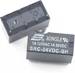 Relay 2pcs Src-05 12 24vdc-sh 5V 12V 24V Signal, Two Opening and Closing, 1A 8-pin(5VDC)