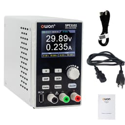 OWON Lab Power Supply (0-30V 0-10 A), Programmable 200w Bench DC Power Supply with 2.8inch LCD Display and Output Enable/Disable Button SPE3102