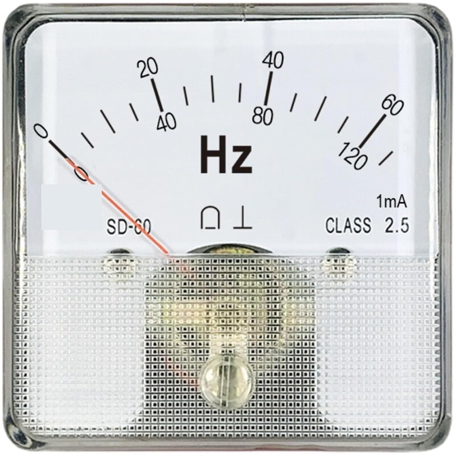 SD60 60HZ 120Hz Dual Range Analog Frequency Meter 1ma DH60 Scale Instrument CZ60 1Pcs
