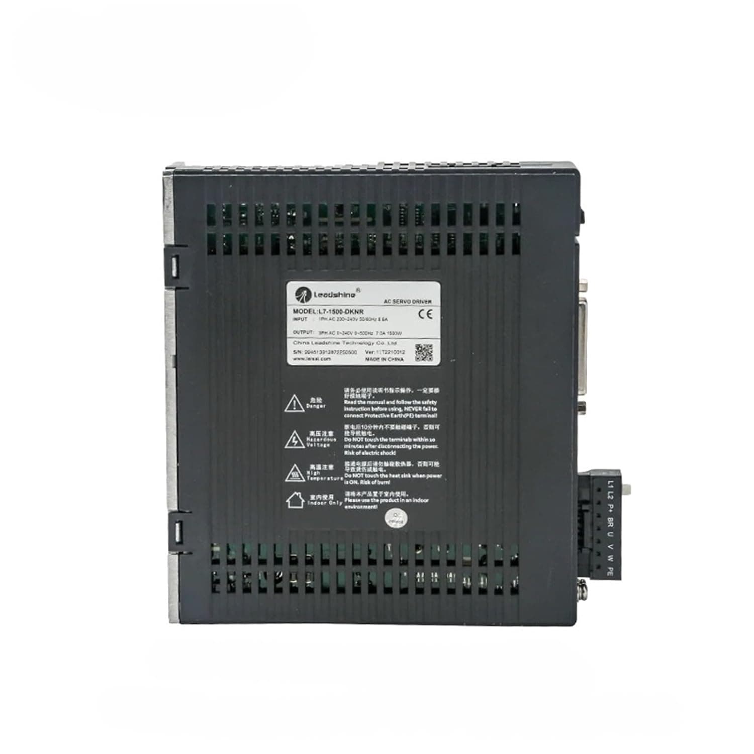 1500W 220V 9.5A AC Servo Driver L7-1500+ AC Servo Motor ACM13015H2 Encoder 17 Bit Brake Resistance Motor(L7-1500 Set)